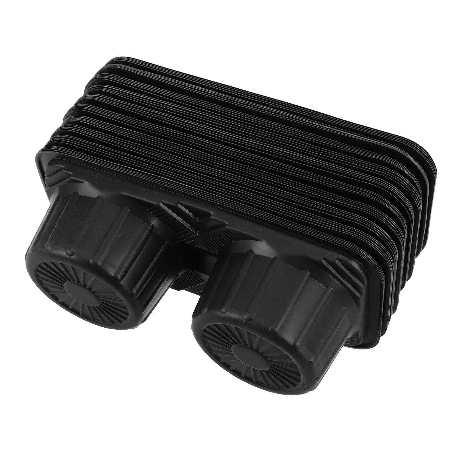 

50Pcs Takeaway Coffee Cup Holder Disposable Cafe Trays 2 Cup Carrier Tray Drink Tray Carrier for Coffee Milk Tea