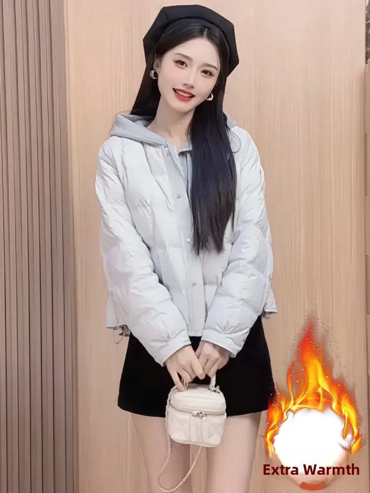 Giacca Imbottita Invernale da Donna in Cotone Foderato, Design Trendy Europeo