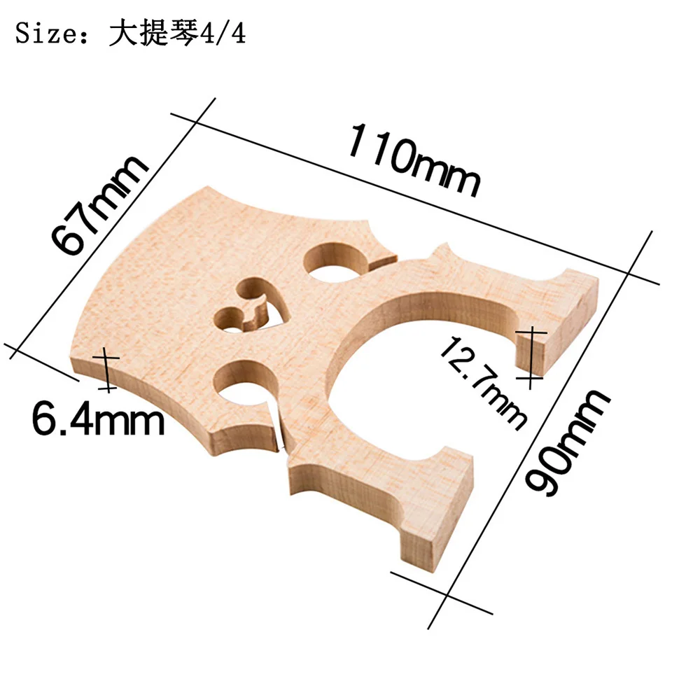 Verschiedene Größen Cello Brücke Fitting Für 4/4 3/4 1/2 1/4 1/8 Holz Material Teile Professionelle Top Qualität Musical Zubehör