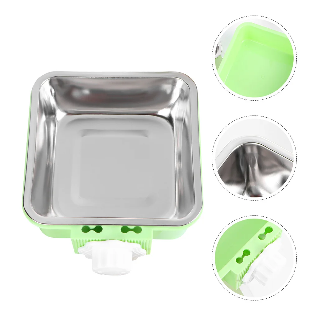 

Hanging Stainless Steel Pet Feeding Bowl Mounted Dog Crate Water Feeder Adjustable Height Food Container for Dogs Cats Ferrets