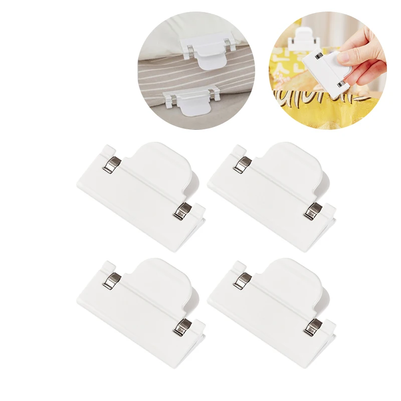 4/8PCS Sheet Sheet Holder Duvet Comforter Clips Bedsheet Holding Clips Food Bag Sealing Clip