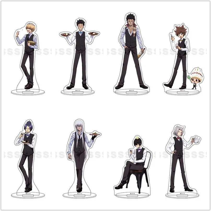 Anime Action Figure Doll Rokudou Mukuro Belphegor Takeshi Acrylic Stand Model Plate Cosplay Coffee Toy for Gift