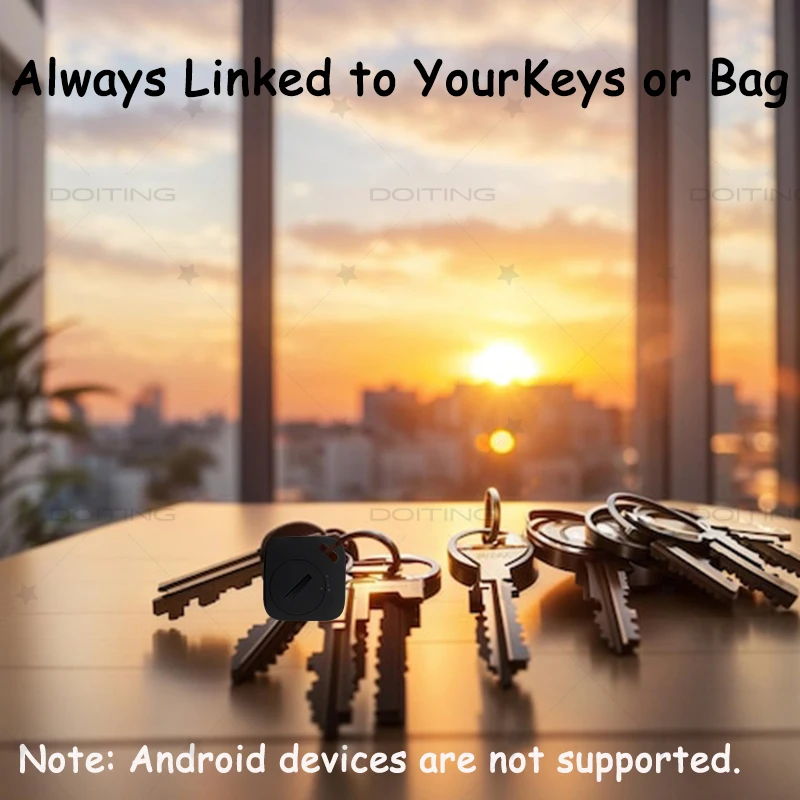Smart Bluetooth GPS Tracker Works with Find My APP Anti Lose Reminder Device for iOS Replacement Locator MFI Rated