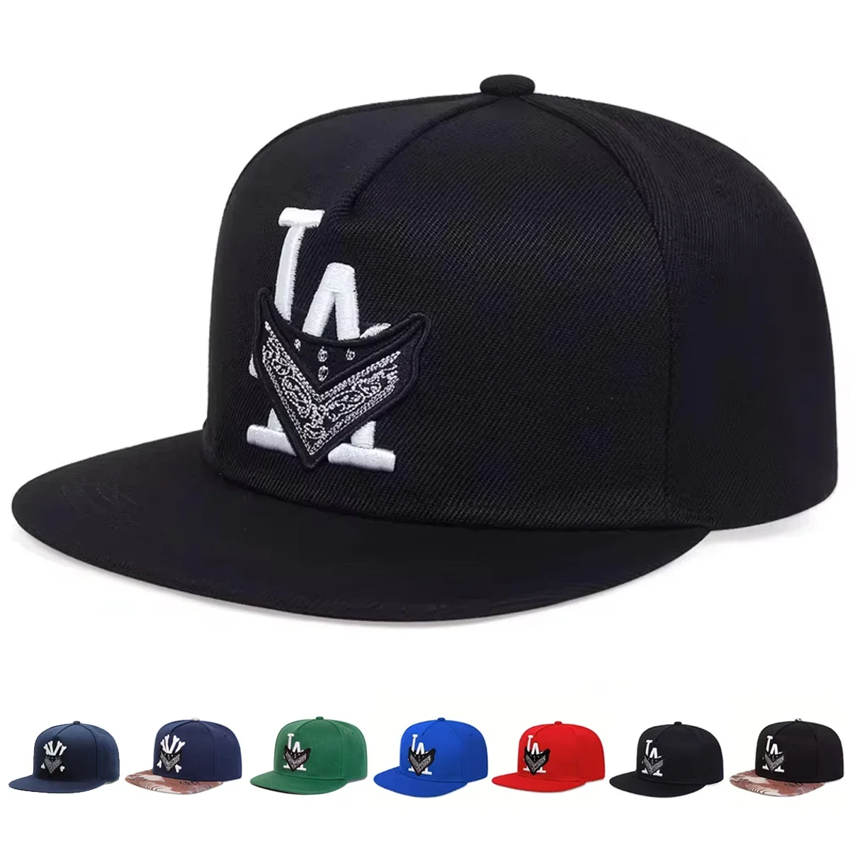 Gorras de Béisbol Unisex con Bordado de Los Ángeles, Estilo Hip-Hop, Ajustables, Casuales, para Primavera y Otoño, Gorras Trucker, Gorras con Protección Solar
