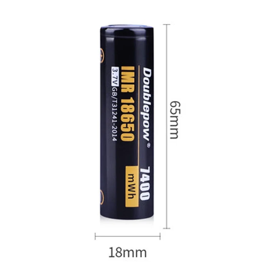 18650 Li-ion Rechargeable Battery 3.7V 7400mWh 3PCS, For Flashlight Torch, Stable Output Replacement Cell
