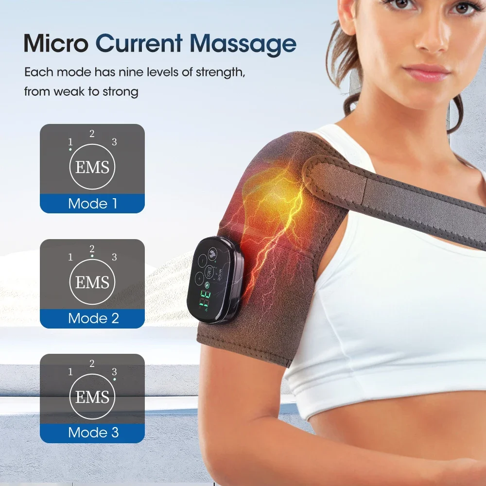 Micro-current Heating Massage Knee Pad Heated Shoulder Pad Elbow Pads Hot Compress Knee Brace Keep Warm Fatigue Pain Relieve