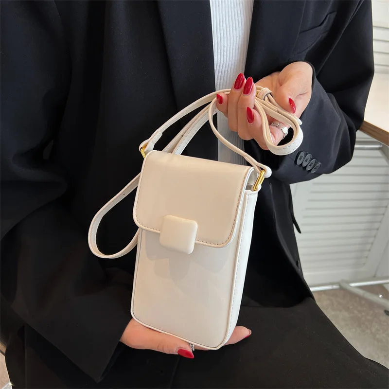 2022 New Popular Women Mobile Phone Bag Mini Square Buckle Small Bag Coin Purse Shoulder Messenger Fashion Bag for Women