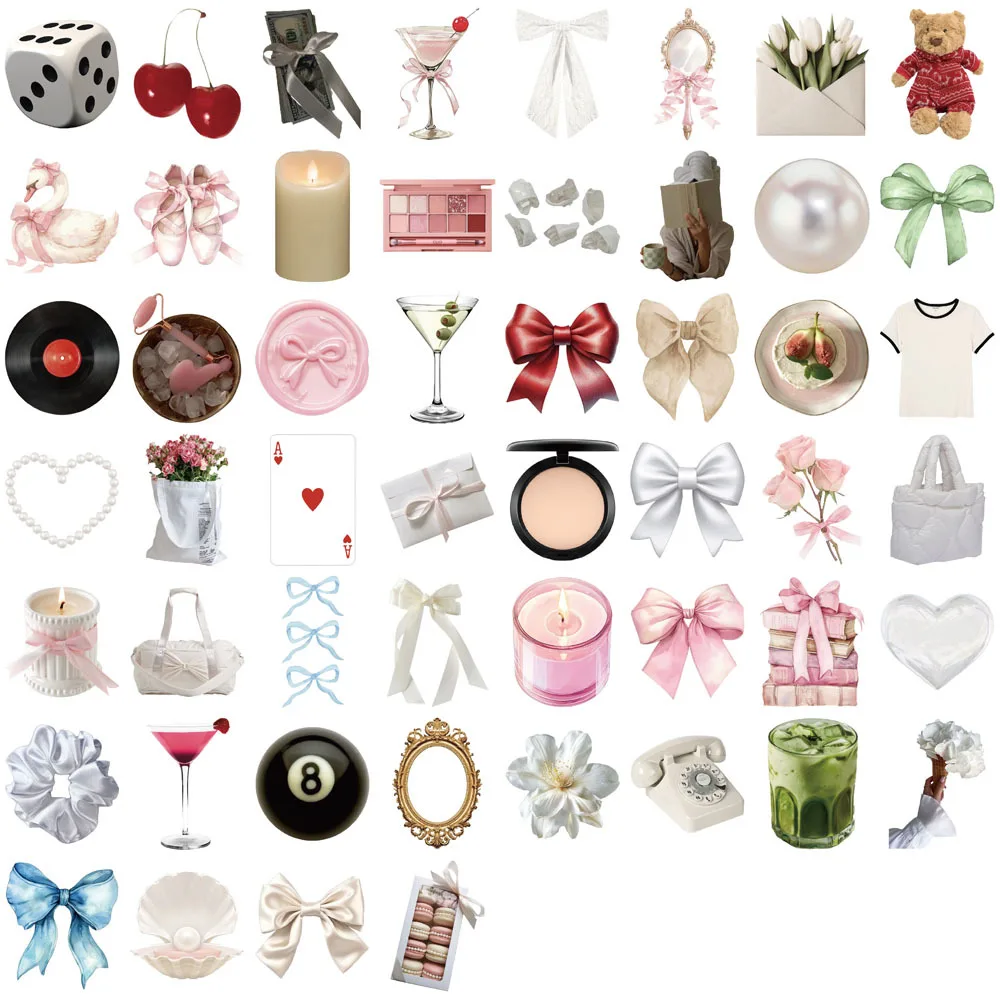 52 szt. Delikatne naklejki w stylu INS, estetyka graffiti, na telefon, gitarę, laptop, walizkę, kubek, wodoodporne naklejki z kreskówkami, zabawki dla dzieci