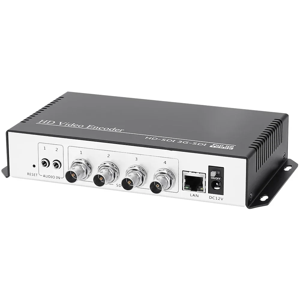 H.264 AVC 4 In 1 SDI Live Streaming Broadcast Video Encoder Transmitter RTMP SRT
