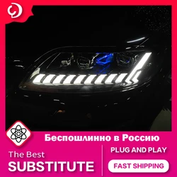 AKD Car Styling Headlights for Q7 2006-2015 Upgraded laser style LED double lens far and near beam of light  Auto Accessories