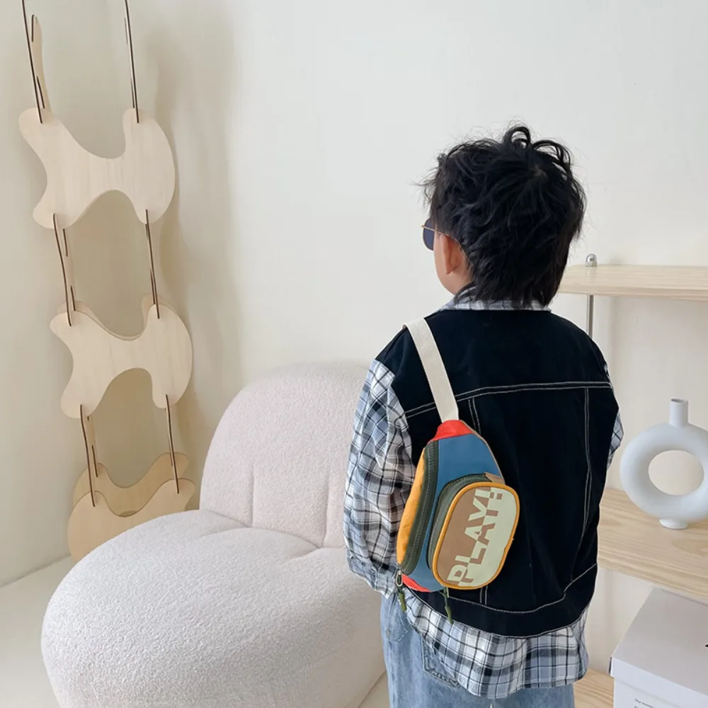 Boys Kids Nylon Waist Shoulder Bag Fanny Pack Fashion Children's Chest Bag Messenger Bags Girls Baby Coin Purse Handbags