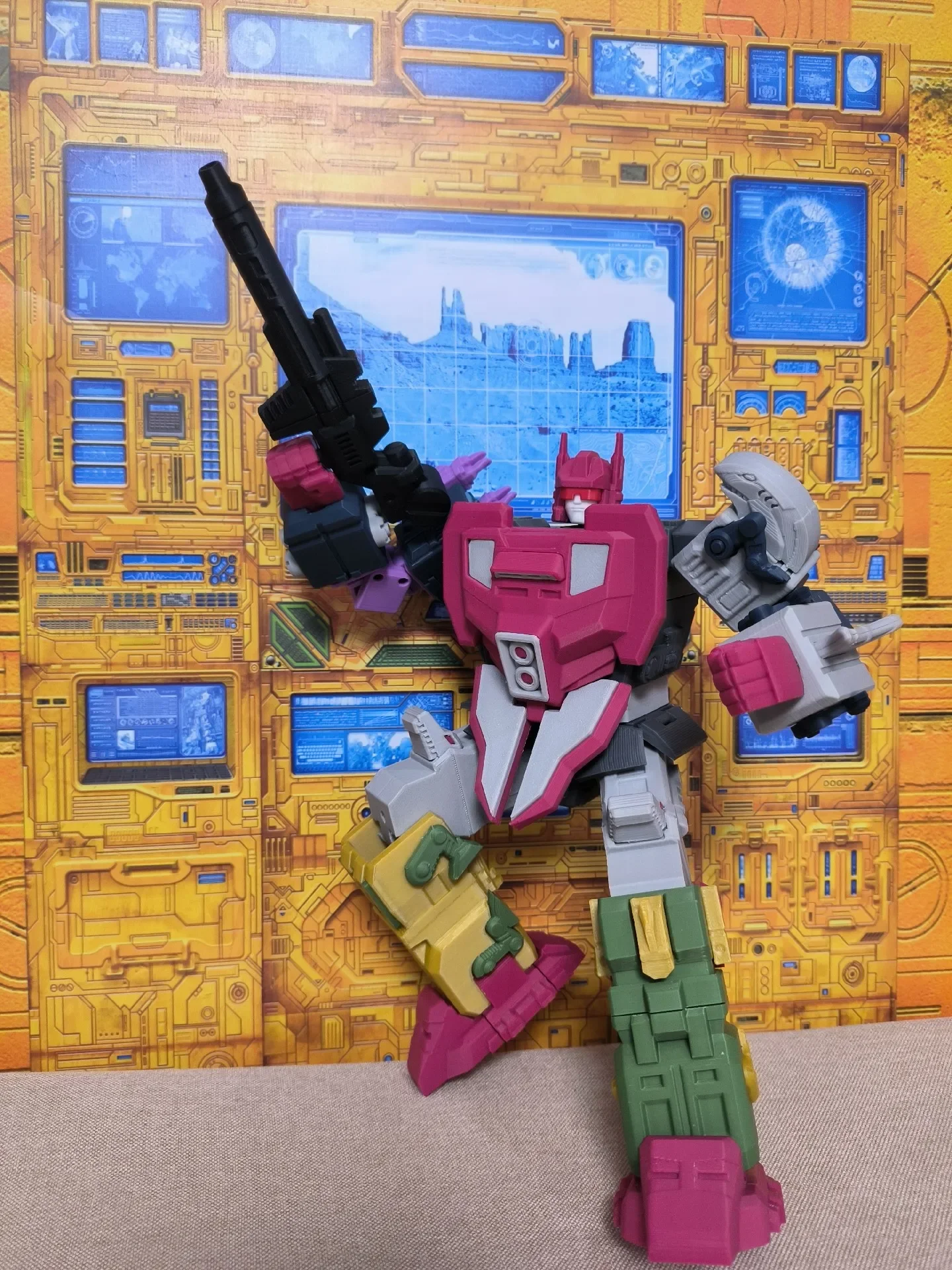 3D Printed Autobot Ghost Rain G1 Anime Joint Movable Toy Model