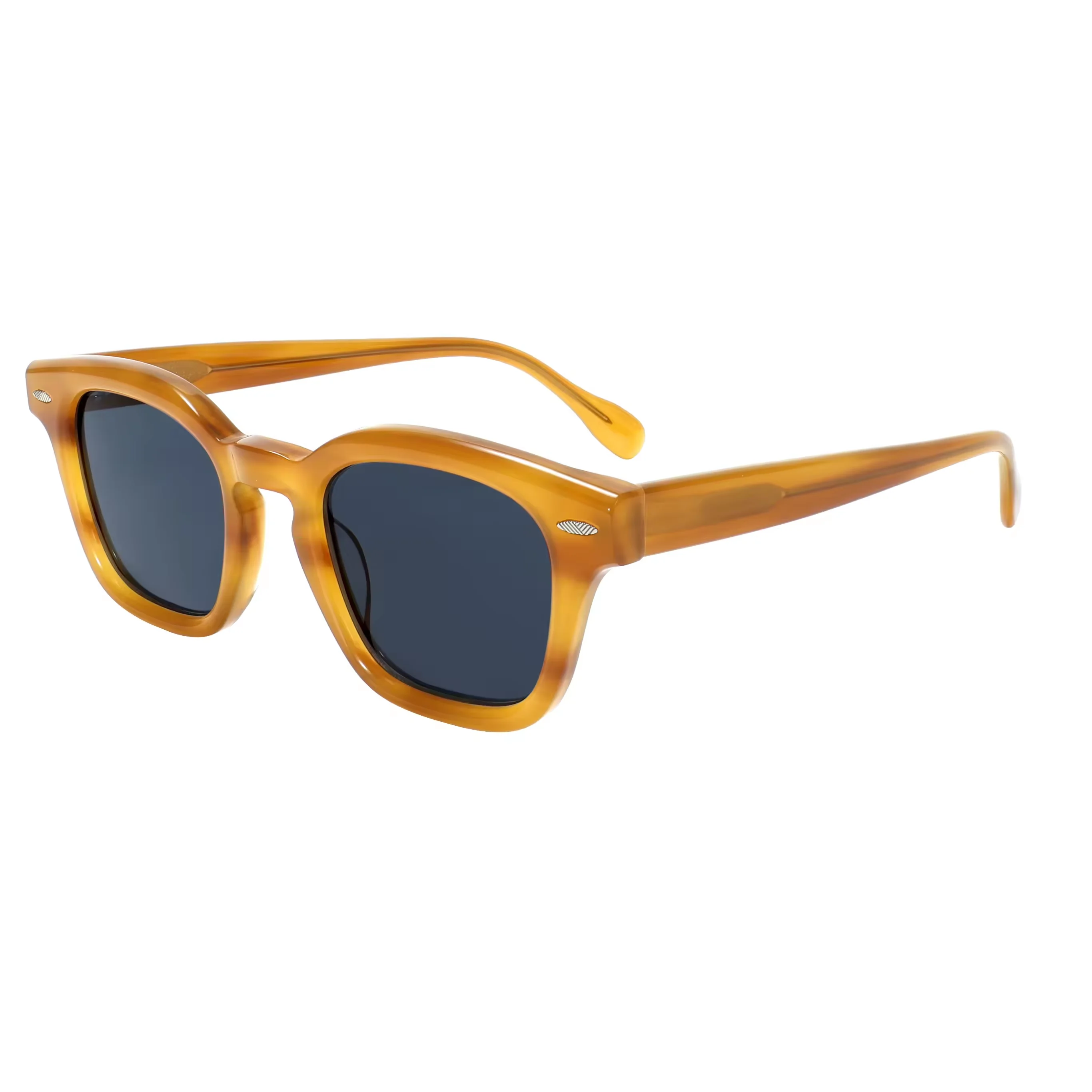 

VZONE Acetate Sunglasses Vintage Rivet UV400 Non Polarized Lens Unisex High End Designer Sun Glasses Fashion Retro