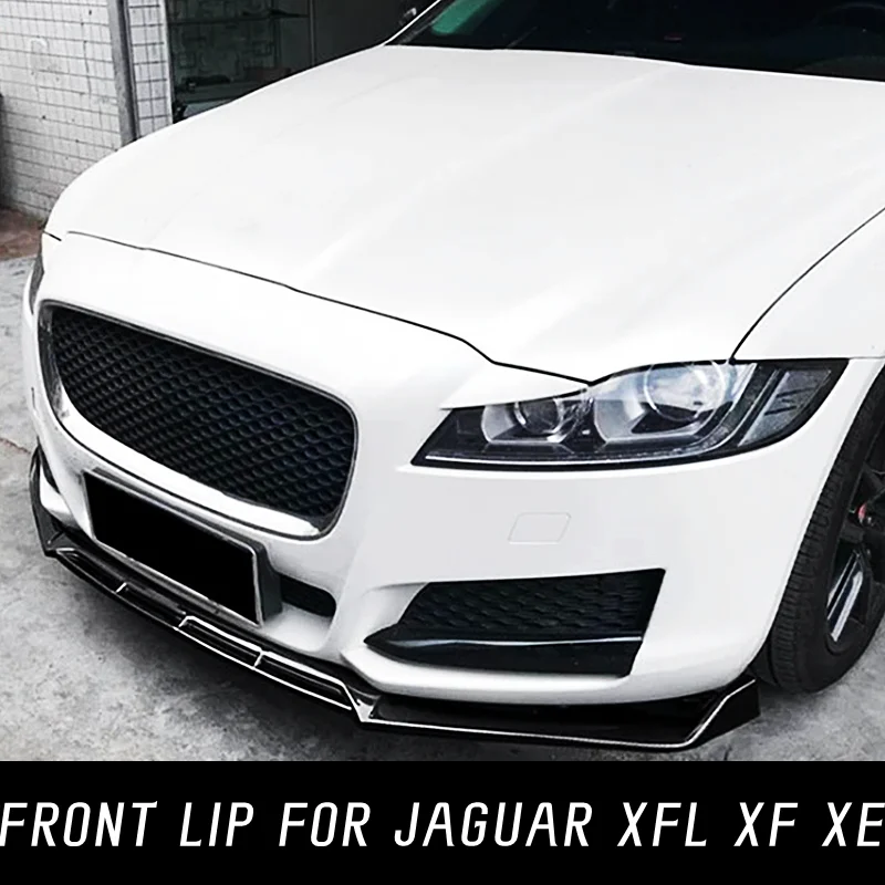 

For Jaguar XFL XF XE Bodeykit Car Front Bumper Lip Chin Spoiler Splitter Diffuser Protective Cover Exterior Tuning Accessories