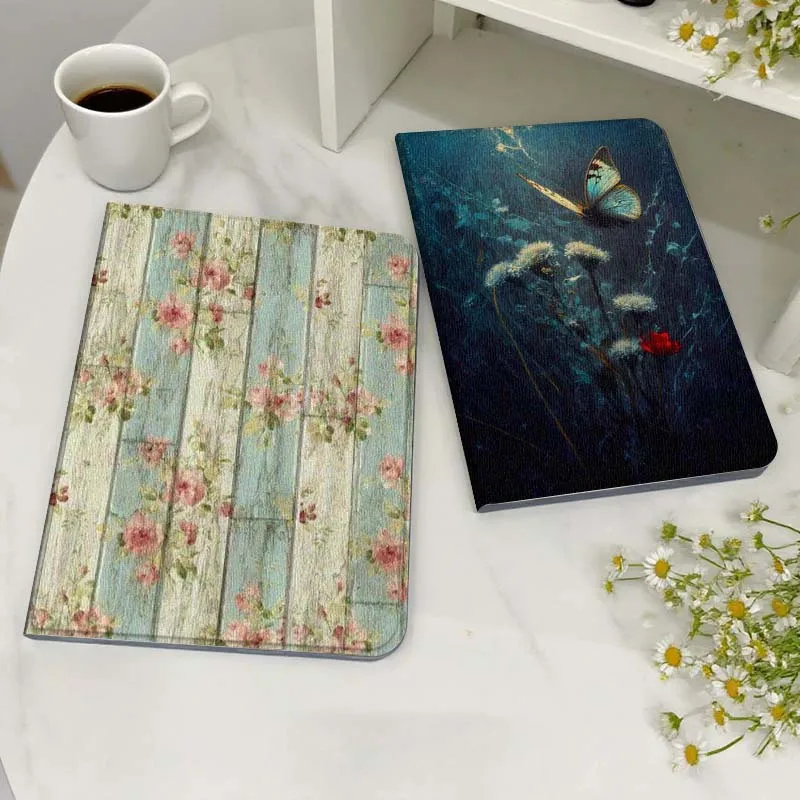 

Blue Butterfly Dandelion Bloom Tablet Case For Samsung Galaxy Tab S7 S8 S9 S10 FE Lite Gift
