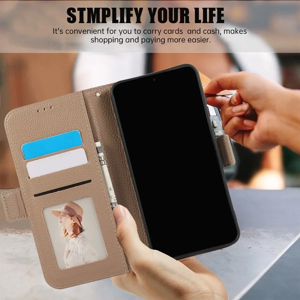 S25 Ultra Crossbody Wrist Strap Phone Case for Samsung Galaxy S24 S23 S22 Plus S21 FE A05S A55 A35 A15 Wallet with Card Holder