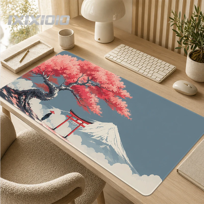Mouse Pad Gaming Sakura Fuji Torii printon demand HD Mousepad XXL MousePads Non-Slip Carpet Office Office Accessories Table Mat