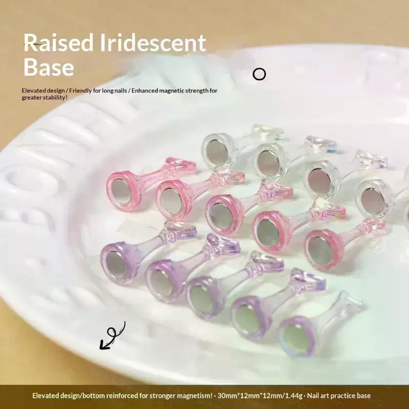 5 szt. Magnetyczne tipsy do ćwiczeń zdobienia paznokci, szachowe, przedłużające, akrylowe, treningowe, do polerowania, narzędzie do zdobienia paznokci, stojak ekspozycyjny, do salonu, do lakierów do paznokci