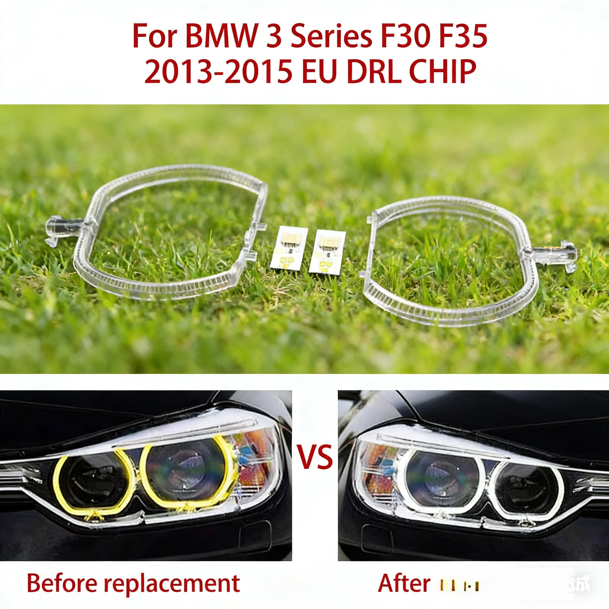 

Ballast Suitable For BMW 3 Series Angel Eye Chip F30 F35 White Light Car Headlight DRL CHIP 2013-2015 Light Guide Aperture EU