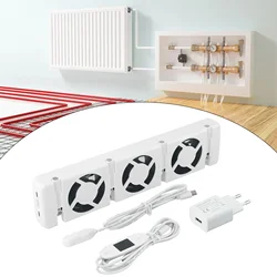 3.0 Mono Radiator Fan Set Magnetic Intelligent Cooling Fan Fireplace Fan For Smart Radiator Booster Extension Set 5V Home Heater