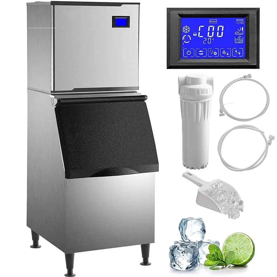 Factory Price Commercial Stainless Steel Ice Maker Machine Ideal for Restaurant Bars Home and Offices