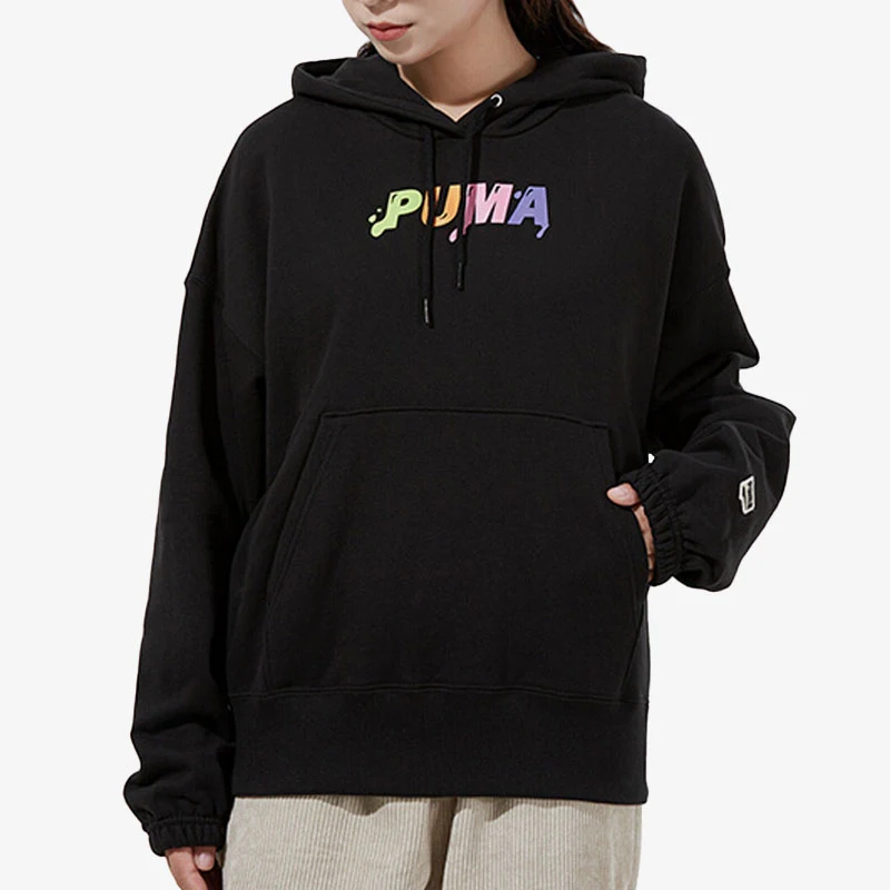 

Оригинальная женская спортивная толстовка Puma с капюшоном и принтом логотипа 533049-51