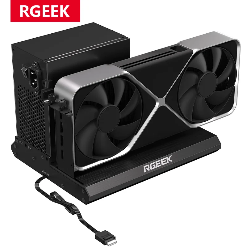 OCuLink eGPU Dock PCIe 5.0 x4 128Gbps SFF-8611 50cm Cable External GPU Dock for Laptop Mini PC ATX SFX PSU
