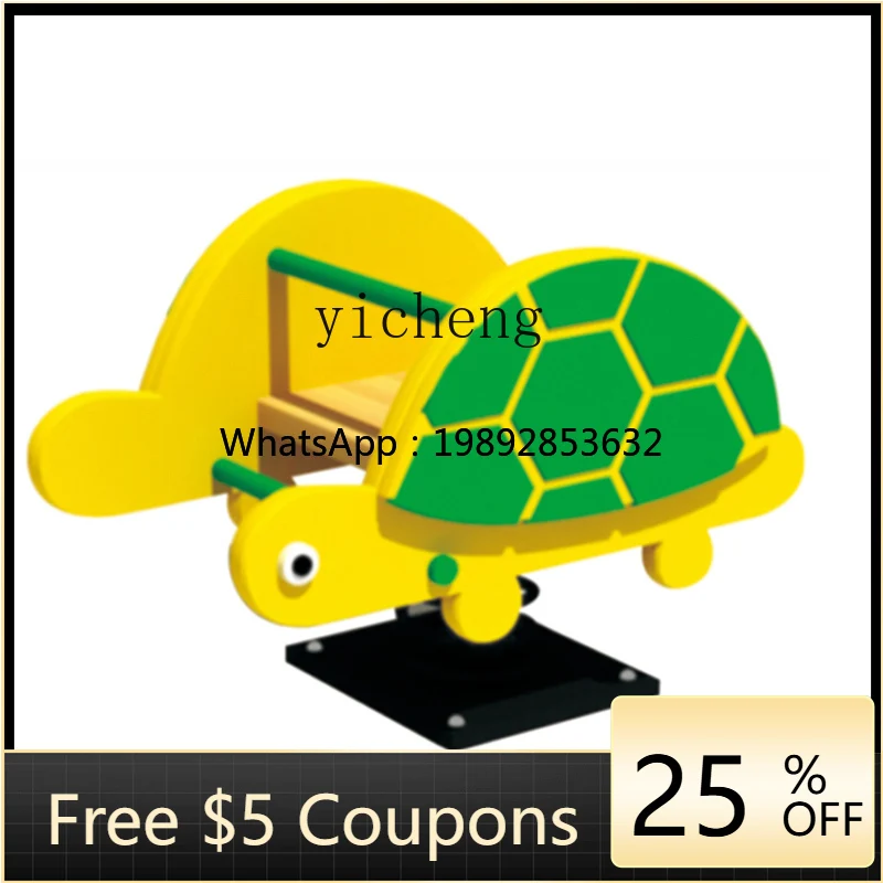 ZZ Outdoor Durable Spring Rocking Horse Children's Board the Hokey Pokey Park Community Large Spring Rocking Horse Toy