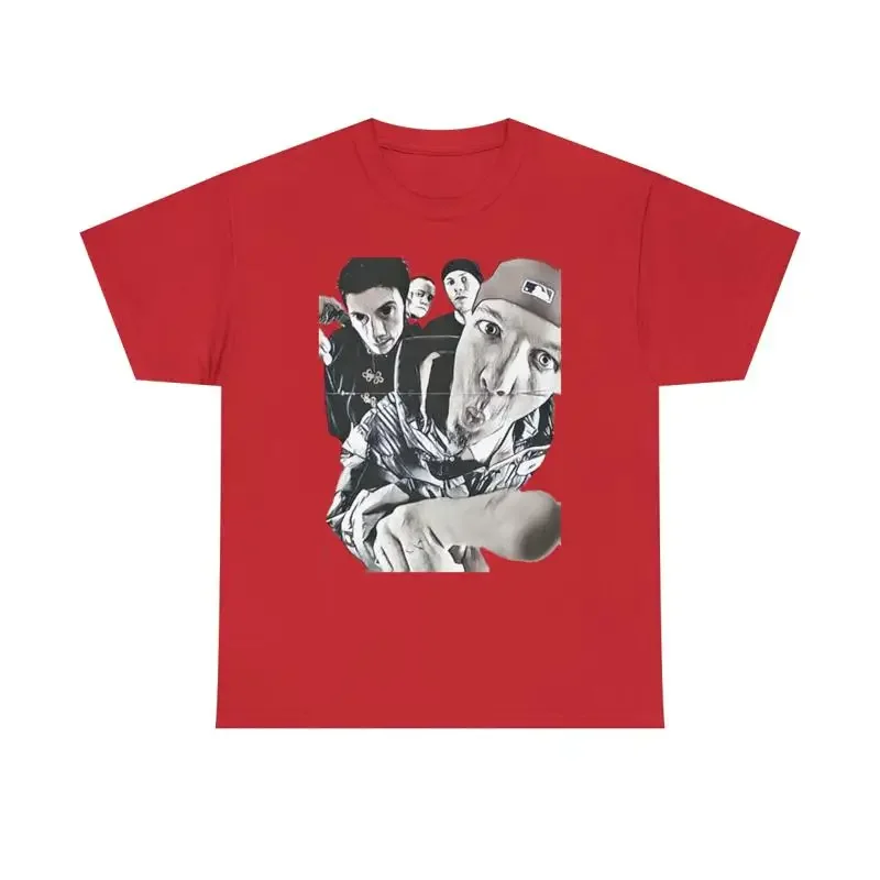 Limp Bizkit Print Fred Durst Black White Heavy Cotton T Shirt