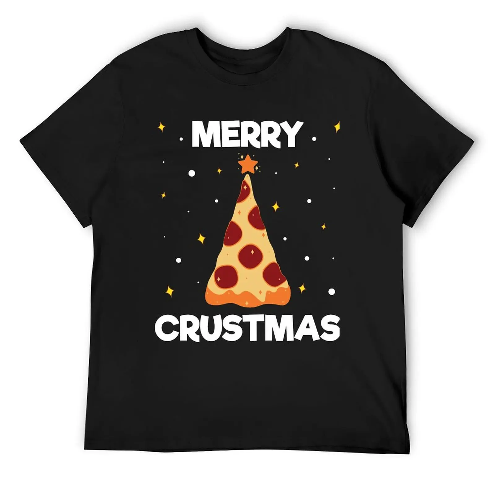 Merry Christmas Tree Pizza Pepperoni Chef Christmas Pajama T-Shirt shirts graphic tee Blouse plain black t shirts men