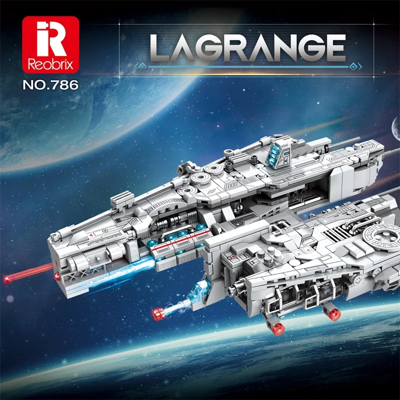 

Reobrix Attack Aircraft Building Blocks Set: Lagrange Space Sci-Fi Carrier-Based Aircraft Assembly Toy, Gifts for Fans