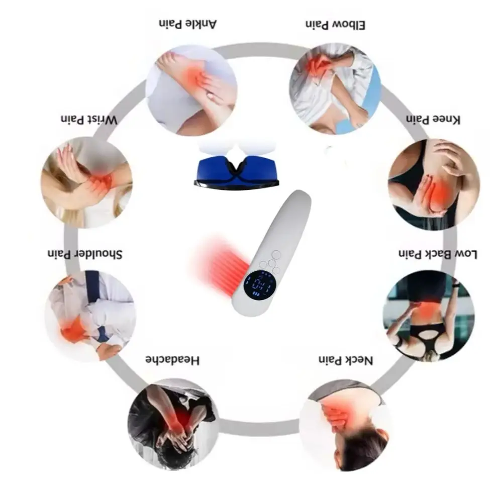 

Professional 520mW Cold Laser Device 650nmx14+808nmx3 for Pain Relief Joint/Back/Shoulder/Neck Pain