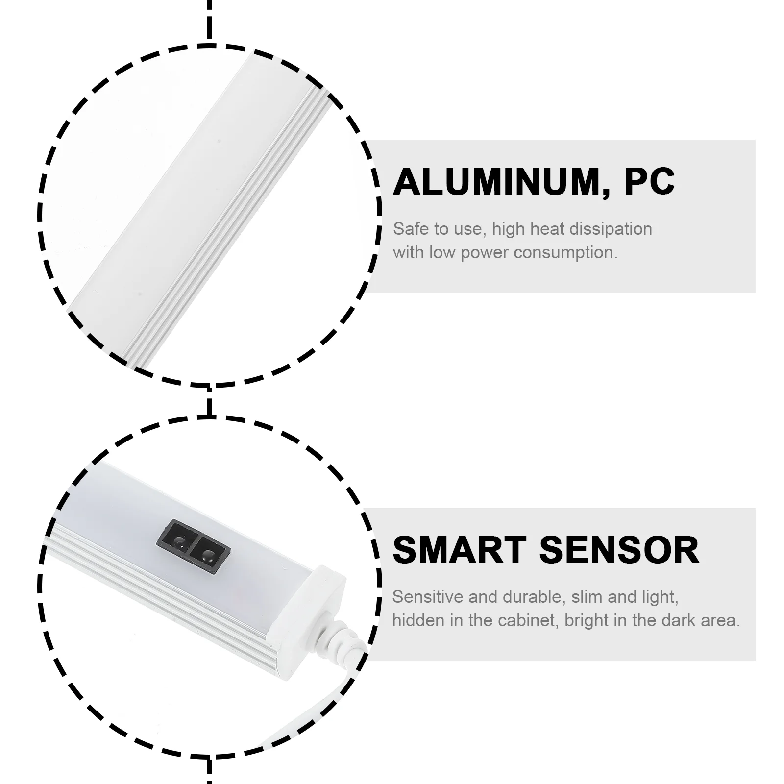 Bed Strip Lamp Induction Under Cabinet Light LED Wall Wardrobe