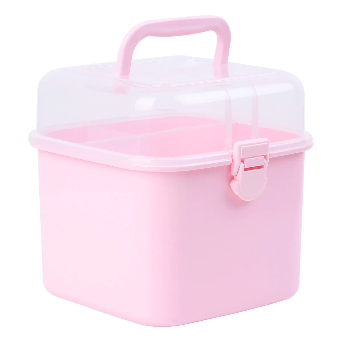 

1Pcs Emergency First Aid Case Large Capacity Plastic Medicine Organizer Portable Wall Mountable Medication Storage Box