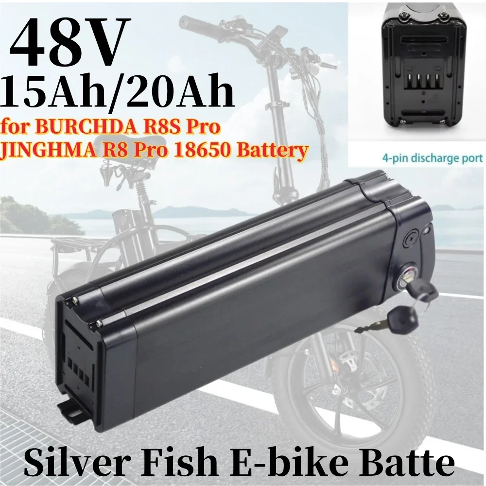 

48V 25AH 20AH 15AH Silver Fish Li-ion Battery 250W 800W 1000W for BURCHDA R8S Pro JINGHMA R8 Pro 18650 Battery +54.6V 2A Charger