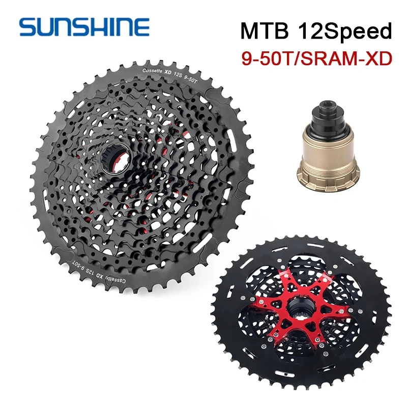 SUNSHINE XD Cassette Colorful Flywheel MTB 11/12 Speed K7 Mountain Bike Flywheel 9-42T 10-50T 10-52T For SRAM GX EAGLE