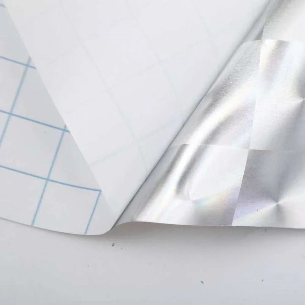 Fishing Lure Hologram Holographic Laser Stickers Self-adhesive Sticker Squares Grid Pattern for DIY Artificial Fish Lures Spoon
