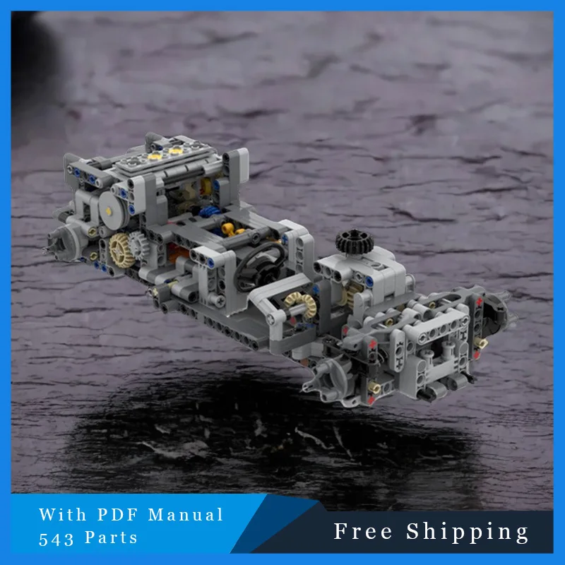 543-delige creatieve technologie modulaire autochassis model bouwsteen kindermontage educatief speelgoed verjaardag kerstcadeau