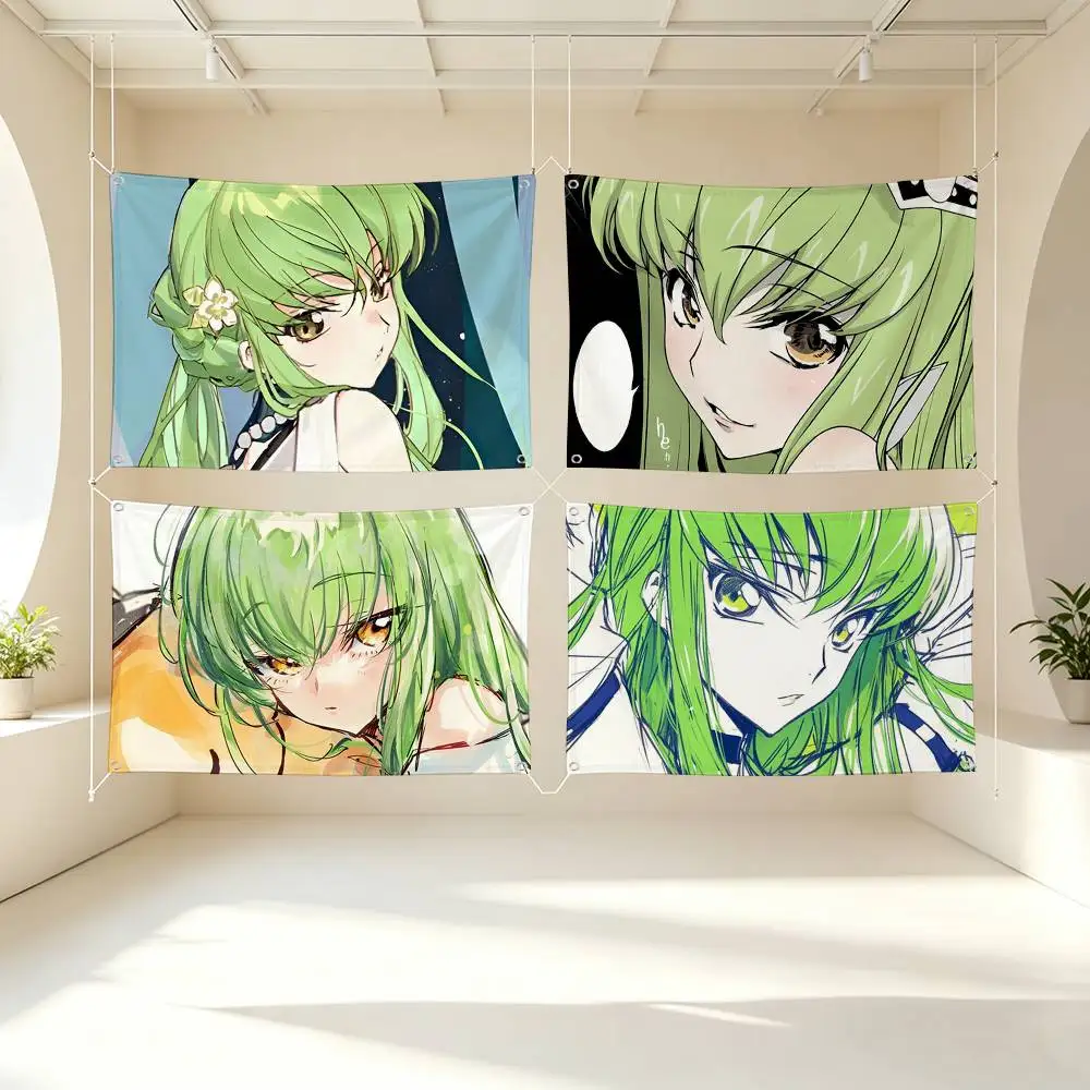 Code Geass C.C. Flag Suitable For Party Club Outdoor Interior Wall Decoration Banner Fans Gift
