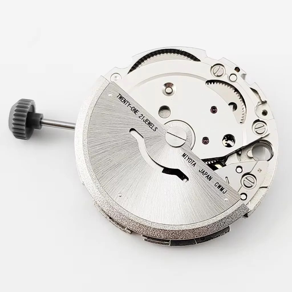 Miyota Automatic Mechanical Watch Movement, 21 Jewels, Data Window Repair Tool Parts, Branco, 6 OClock, Calendário, 8215