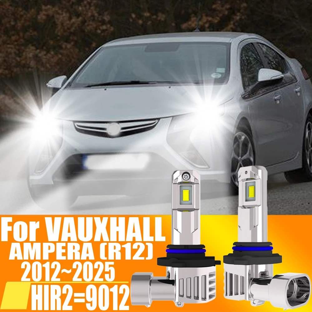 2pcs HIR2 Led Headlight Canbus 9012 Car Bulb High Power 6000K White Light Diode Lamp 12v 55w For VAUXHALL AMPERA R12 2012~2025