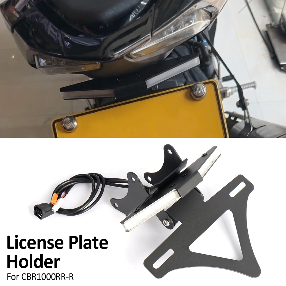 

Motorcycle License Plate Holder Number Plate Bracket For Honda CBR1000RR CBR1000RR-R Fireblade CBR 1000 RR RR-R 2020-2025