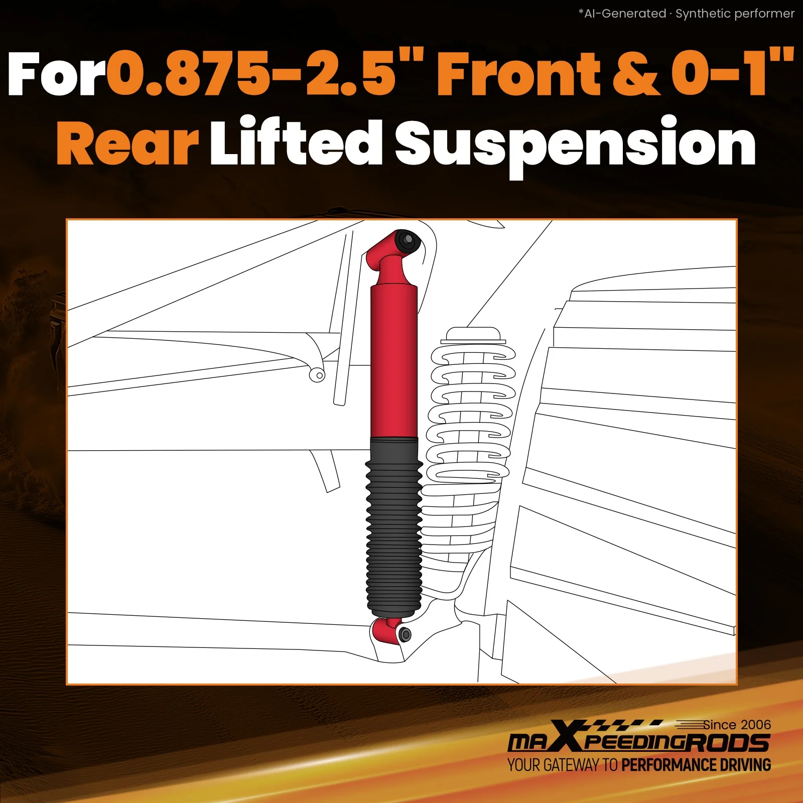 Suspension Lift Shocks for Toyota Tundra 2WD 4WD 2007-2021 G3 Version Front Rear
