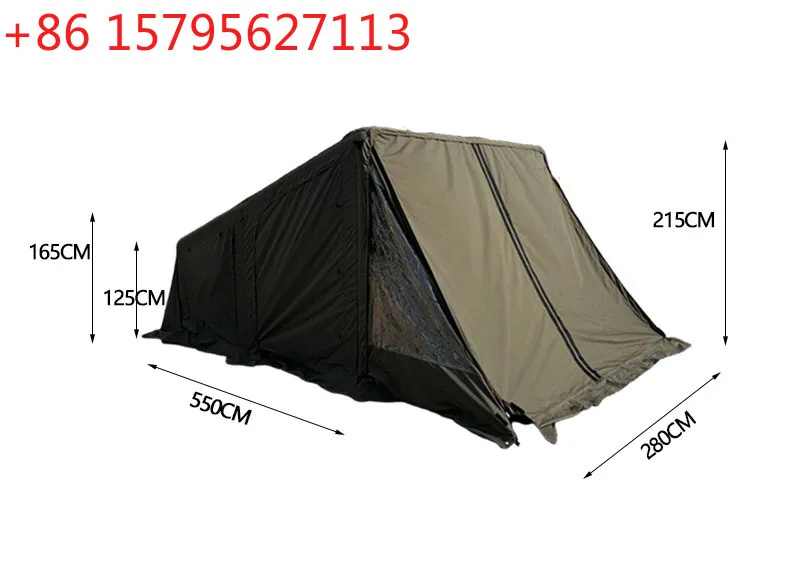 

Высококачественная тактическая надувная палатка-убежище для кемпинга, хит продаж, с панорамным солнцезащитным люком, одна спальня и одна гостиная