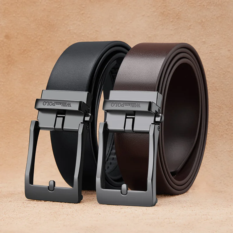 Mens Genuine Leather Belt Brand High Quality Luxury Strap for Jeans  Waistband Width 35mm Dress Strap