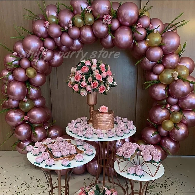 PVC Ring Balloon Arch DIY Wreath Frame Background Holder Circle Ballon Stand Wedding Arch Birthday Party Decor 5M Balloon Chain