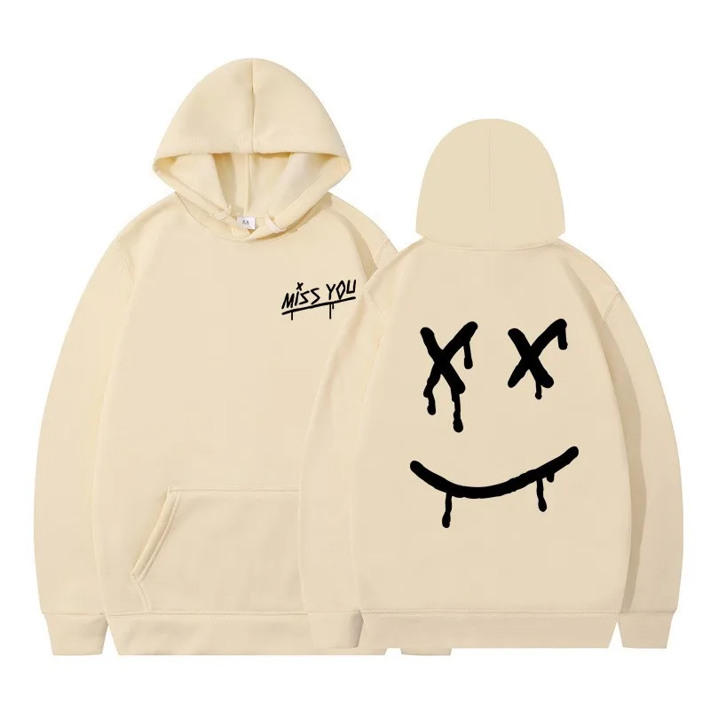 Women's Printed Fashion Plus Velvet Hoodie Hoodie New Autumn/Winter Combination