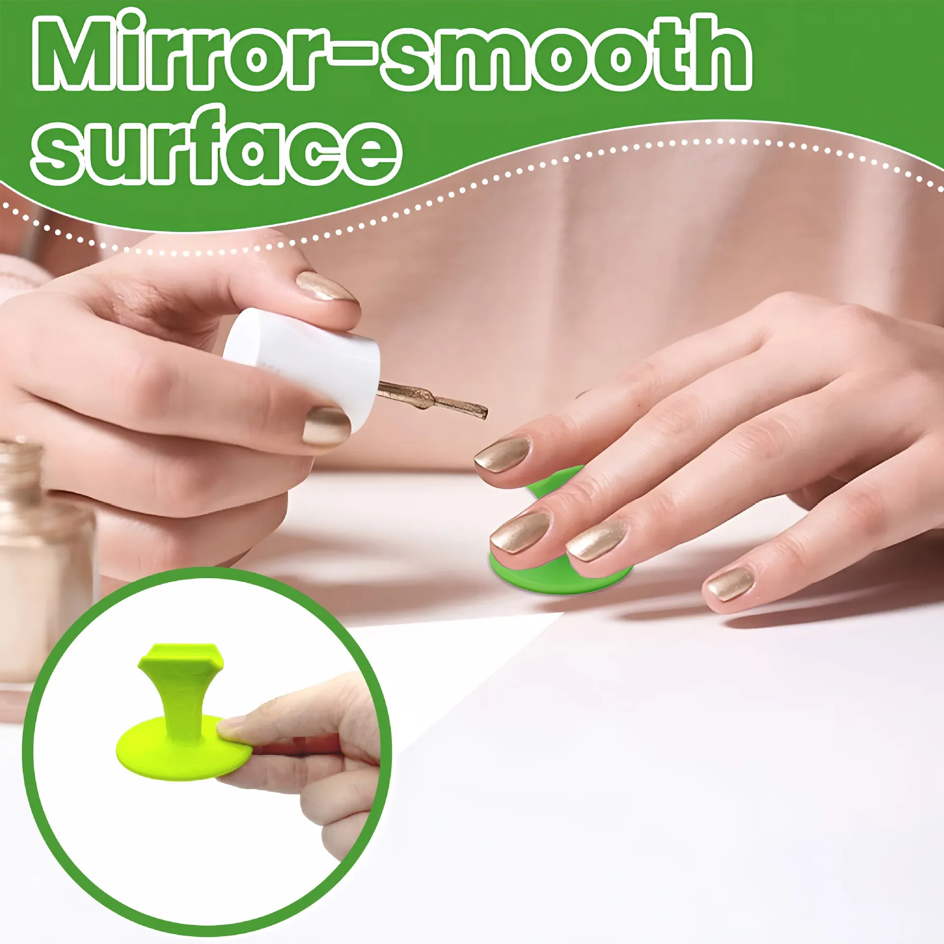 Soporte de dedo para manicura, herramienta de fijación de dedo de plástico portátil, localizador de uñas, suministros profesionales para decoración de uñas, accesorios, 1 ud.