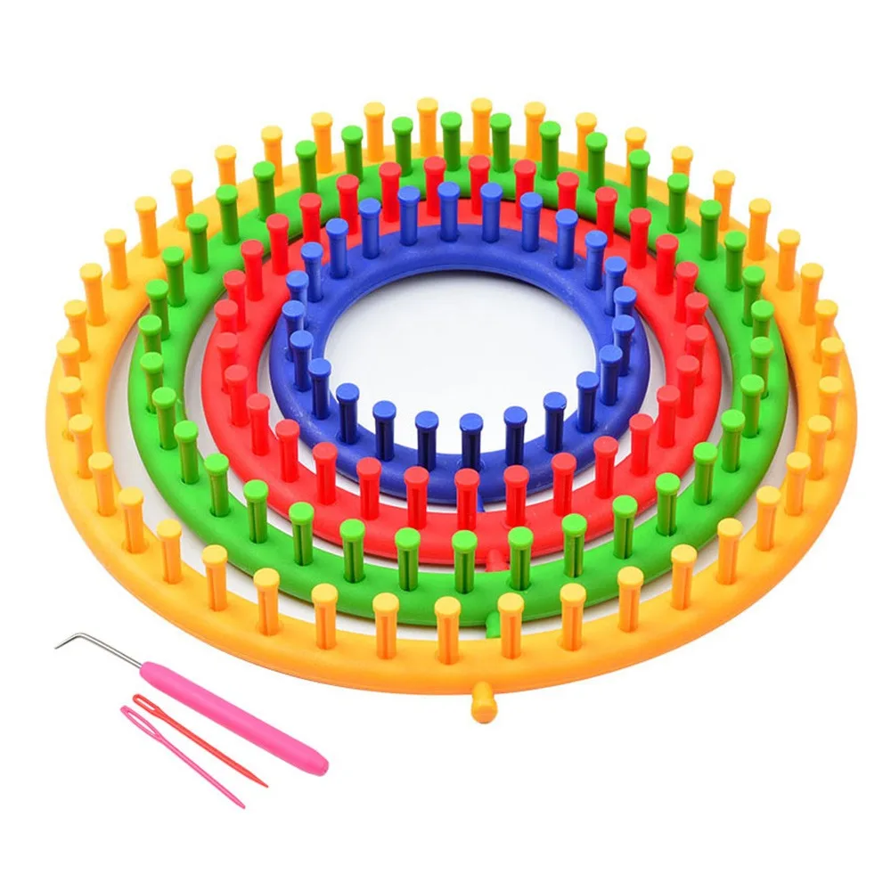 Multi-functional Round Knitting Loom DIY Durable Stitching Knitting Machine Hand Weaving Tools Weaving Scarf Sweater Hat Shawl