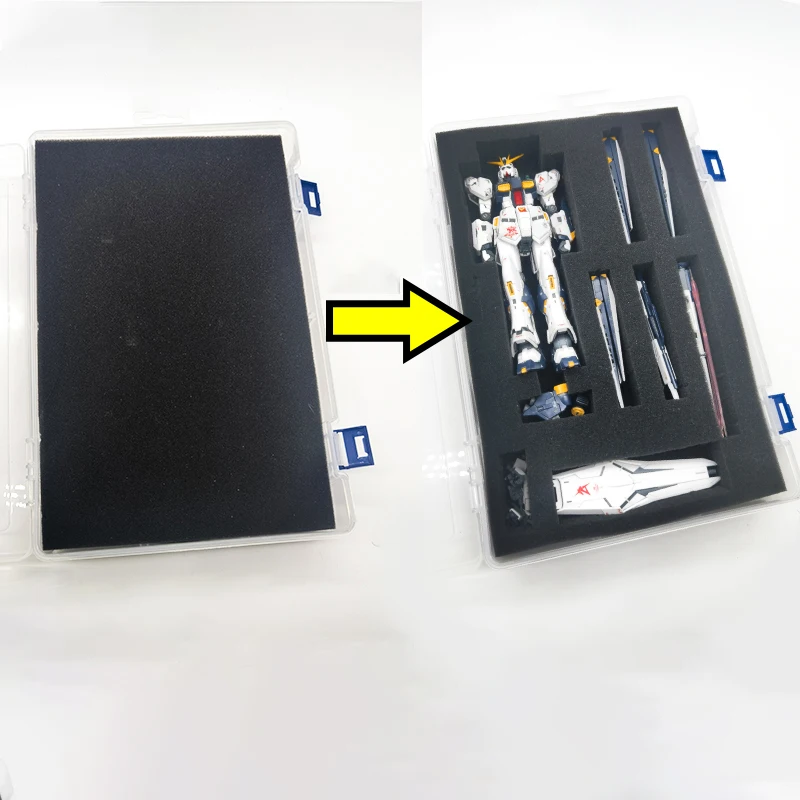 

Action Figures Storage Box with Sponge Lining for RG MG MB Gundam Model Protection Waterproof and Dustproof,Collection Dedicated
